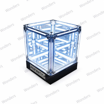 Hypercube LED Box Geek DIY Wireless Table Light Figure Display Case Infinity Mirror 4D Box Abyss Tunnel Ornament