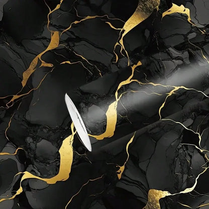 Waterproof Metallic Wallpaper,self Adhesive Reflective Surface Modern Marble Contact Paper for Retail Store Restaurant Decor