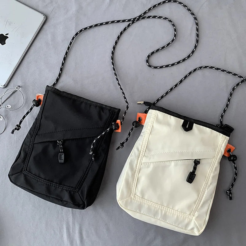 Mini Nylon Crossbody Bag Soft Small Phone Wallet Multifunctional Adjustable Strap Shoulder Bag Crossbody Purse Canvas Purse