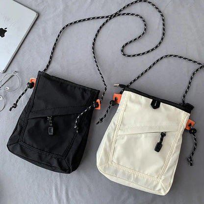 Mini Nylon Crossbody Bag Soft Small Phone Wallet Multifunctional Adjustable Strap Shoulder Bag Crossbody Purse Canvas Purse