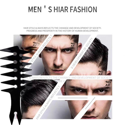 2 Pieces/1 Piece - Men's Retro Double Sided Oil Haircomb - Fishbone Comb Hairdressing Comb Styling Comb - Men's Essential