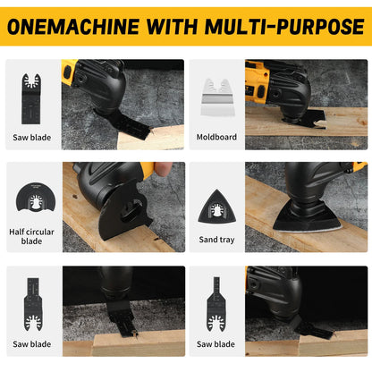 DEWALT DCS356 Brushless Oscillating Multi-Tool Rechargeable Quick Blade Change for Sanding Trimming Grinding Cutting Jobs