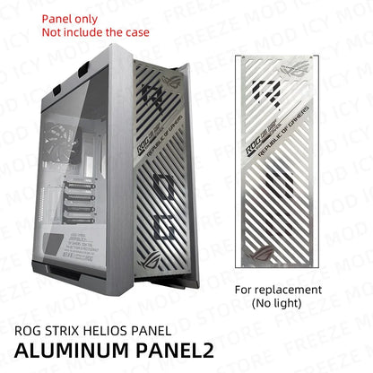 ASUS GX601 Front Panel Metal ROG Strix Helios Case Plate Replacement Lighting Shroud MOD Gaming PC Water Cooling Customized DIY