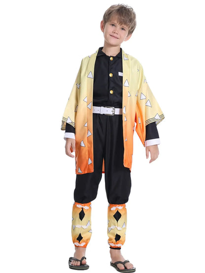 Halloween Costume de Cosplay Animer Agatsuma Zenitsu, dessin animéZenitsu