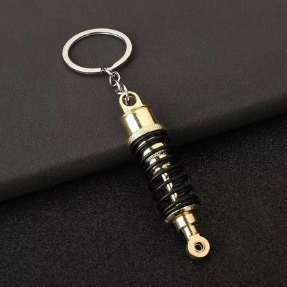 Stainless Steel Car Keychains Brake Disc Turbocharger Gear Design Keyrings Creative Mechanical Car Parts Keychain Gift for Men