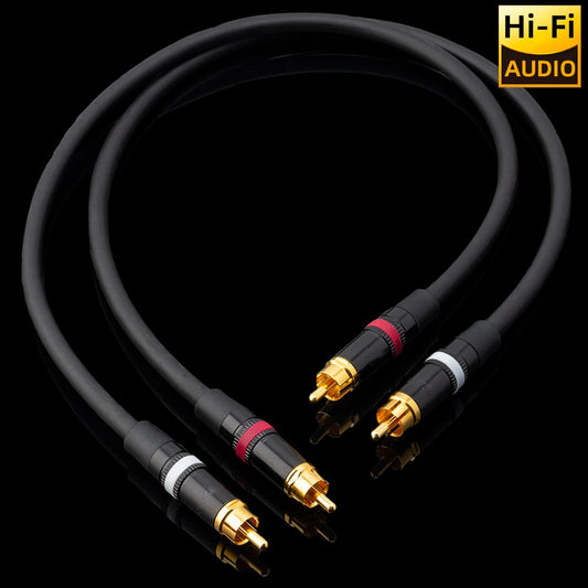 ■ Japan Mogami 2549  HIFI RCA to RCA Audio Interconnect Cable OFC Conductors Gold Plated Plug for Studio Monitor DAC Preamp