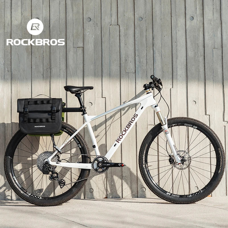ROCKBROS Bicycle Front Bag 15L Multifunctional Saddle Bag Portable Bike Fork Bag Big Capacity