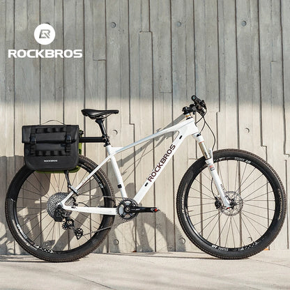 ROCKBROS Bicycle Front Bag 15L Multifunctional Saddle Bag Portable Bike Fork Bag Big Capacity