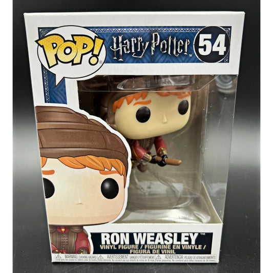 Funko POP Original Harry Potter Ron Weasley with Flying Broom #54 Action Figure Collectible Figurine Ornament Doll Gift