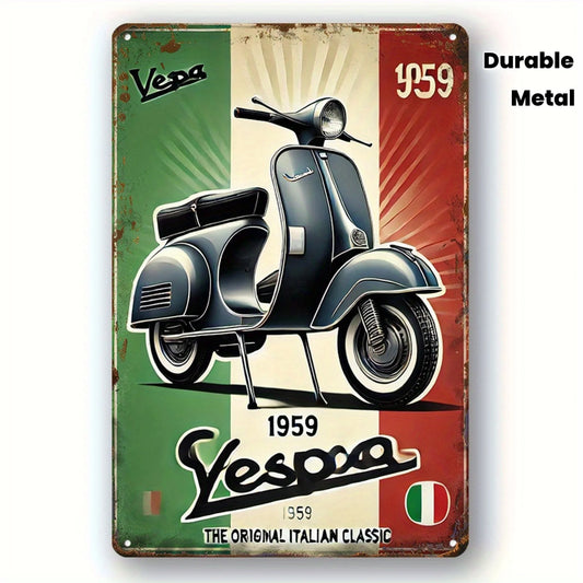 1959 Italian Classic Scooter Vintage Retro Iron Sign Plaque 20x30cm For Farm & Home Wall Decor