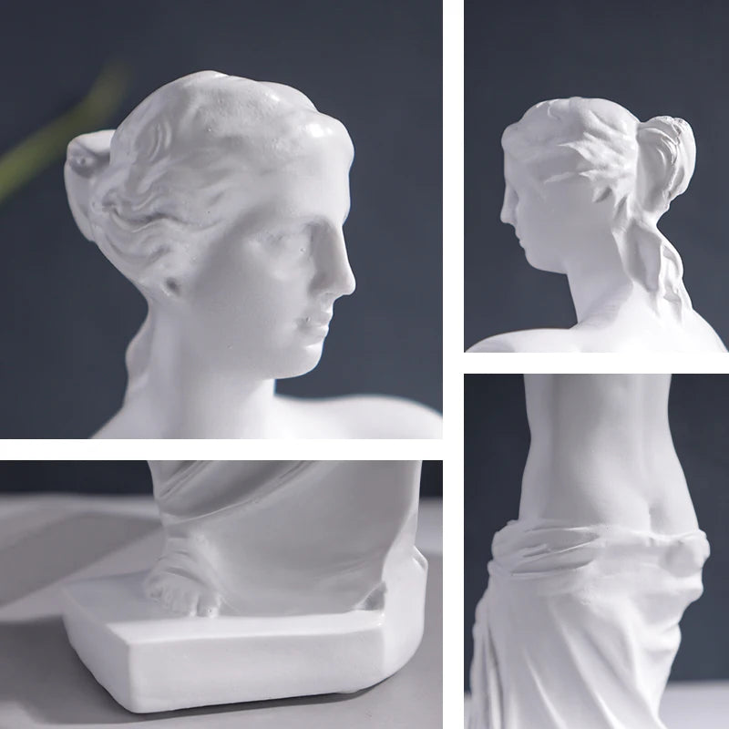 Venus De Milo Statue Resin Figure Sculpture Home Bedroom Living Room Study Decoration Ornament