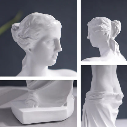 Venus De Milo Statue Resin Figure Sculpture Home Bedroom Living Room Study Decoration Ornament
