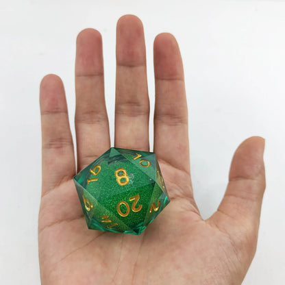 35mm Large Single Polyhedral Resin Quicksand Dice Entertaining Board Game Toys