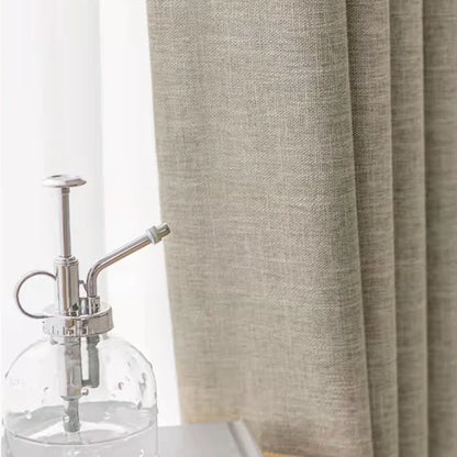 Asazal Linen Blackout Curtains for Living Room Bedroom High Quality Full Shading Decoration Luxury Modern Opaque Window Drapes