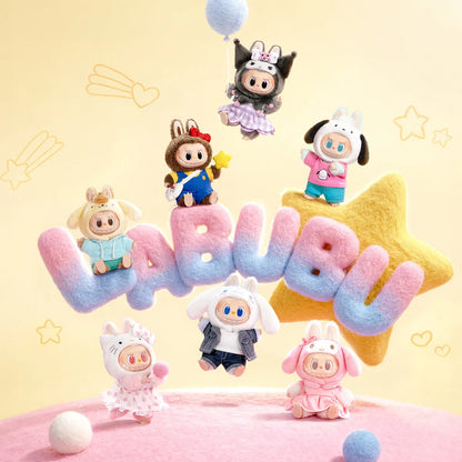 【EU】POP MART THE MONSTERS × Sanrio Characters Series-Vinyl Plush Pendant Blind Box 1/6PCS LABUBU Hello Kitty Blind Boxes