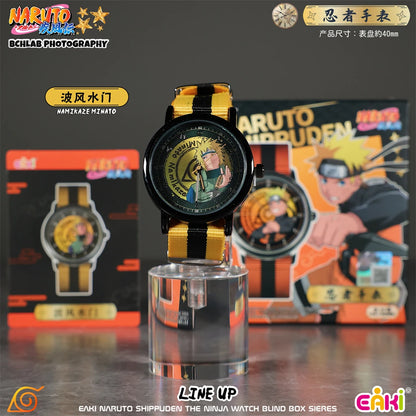 EAKI Hot Original In Stock Naruto Shippuden Kakashi Sasuke Madara Watch Blind Box Anime Figure Trendy Watch Toys Boys Gifts