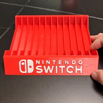 New For Switch Game Card Case Desktop Card Box Holder Game Disc Cassette Storage Bracket Storage Box，8 And 12 Compartments