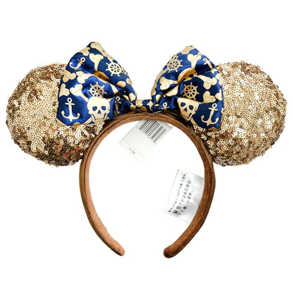 Halloween Minnie Mouse Ear Headband Adults/Child Disneyland Spider Bat PU Leather Bow Ear Women Christmas Gifts