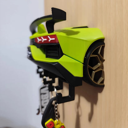 Classic Hypercar SVJ Mini Race Car Keyring hook Hanging Automobile Culture Home Wall Art Decor Car Model Ornament Gift