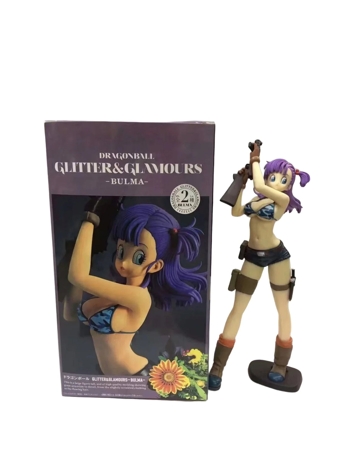 DBZ Anime Figurine Android Launch Bulma Camouflage Kawaii Sexy Bunny Girl VC Action Figures Model Collectible Toys