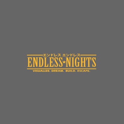 ENDLESS NIGHT JDM Car Window Decal Sticker Bumper Sticker, Windshield Banner, Body Modification Decorative Car Sticker