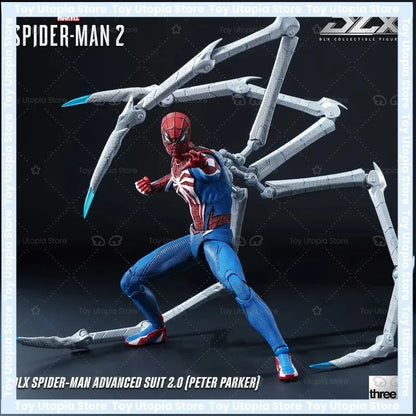 Pre-Order Threezero DLX Spider-Man Advanced Suit 2.0 1/12 Scale Articulated Figure - Marvel Recommended, Advanced Joints