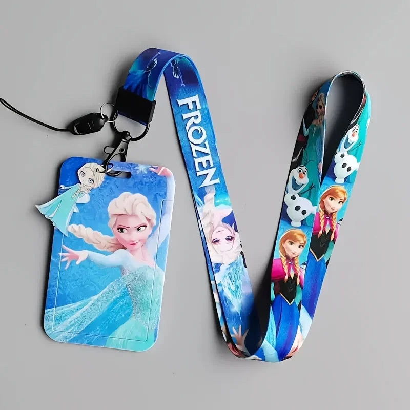 Disney 2D Licensed Product - Princess Adjustable ID Badge Holder Lanyard, for Office and Student Use.