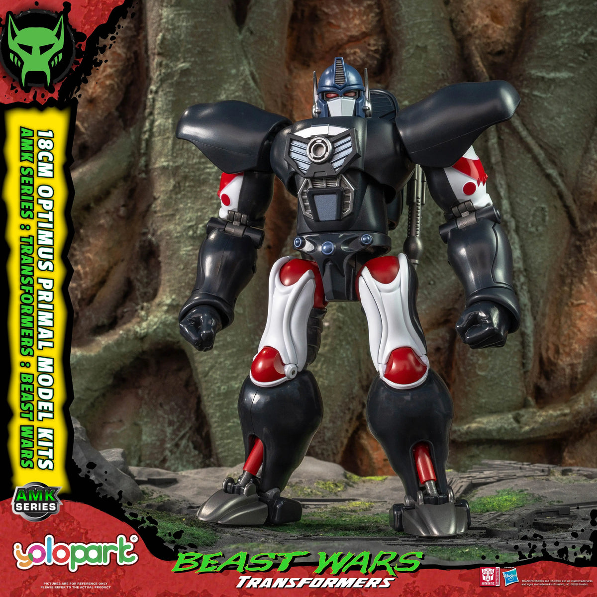 YOLOPARK Transformers 18CM Figure Toy AMK Series BEAST WARS Optimus Primal Model Kits