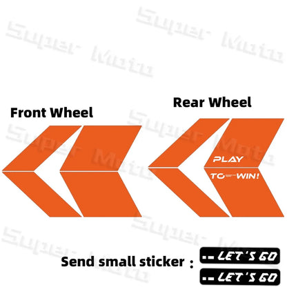 For 150nk150NK NK150 250NK 250SR 450NK 450SR 800NK Arrow Wheel Hub Stickers Accessories Rim Decoration Protection Decals