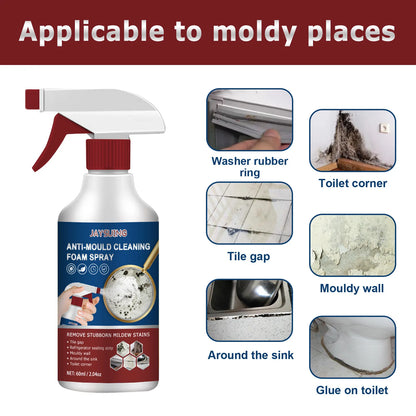 Mildew Foam Cleaner Deep Cleaning Agent Furniture Ceramic Tile Floor Wall Cleaner Home Multifunctional Mold Remover Spray 60ml