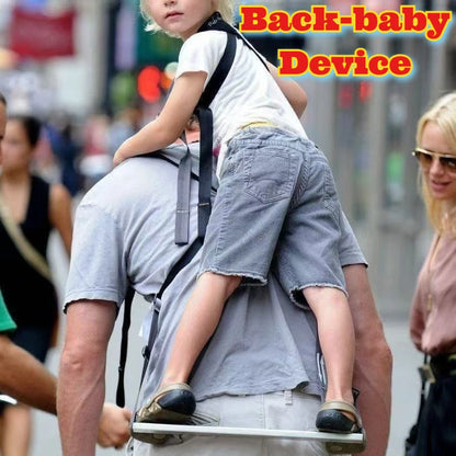 Baby Carrier Standing on Back Adult Outdoor Travel Hiking Climbing Lightweight Portable Backpack Support Waist Strap