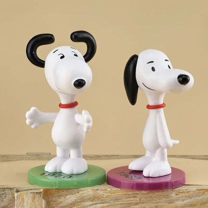8pcs/set Snoopys Travel Partner Adventure Figure Cartoon Toy Desktop Home Ornaments Cute Decoration Trendy Toy Gift Wholesale