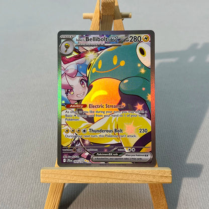 SVI JIG PTCG6-001 Tcg proxy PKM Cards Iono's Bellibolt ex Rare Collection Battle Toys Gifts for Hobbies home play