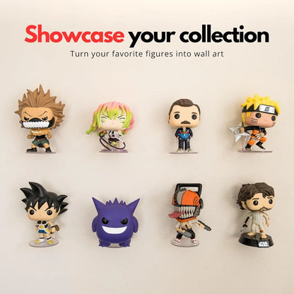 Acrylic Display Shelf for Funko Pop Figures Pop Adhesive Shelf Wall Display Action Figure Stand Small Floating Shelves for Wall