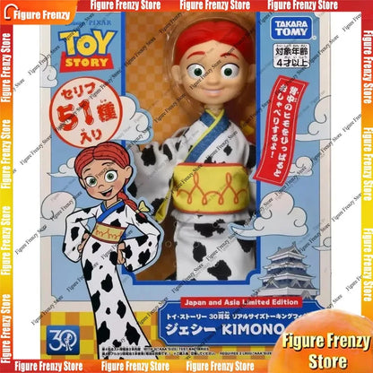 In stock, "Toy Story 30th Anniversary Edition" series of Buzz Lightyear, Woody, and Jessie action figures