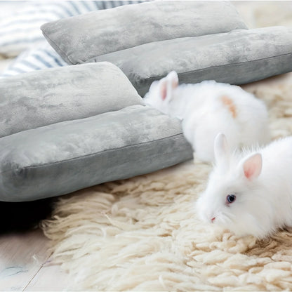 1 Piece of Rabbit Bed with Thick Plush Cushion, Suitable for Small and Medium-Sized Rabbits
