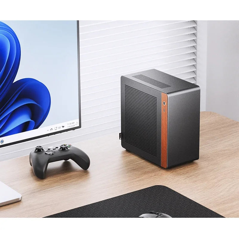 JONSBO NV10 Chassis ITX MINI Full Aluminum  Support 1U FLEX Power Supply Standing or Lying Computer Case