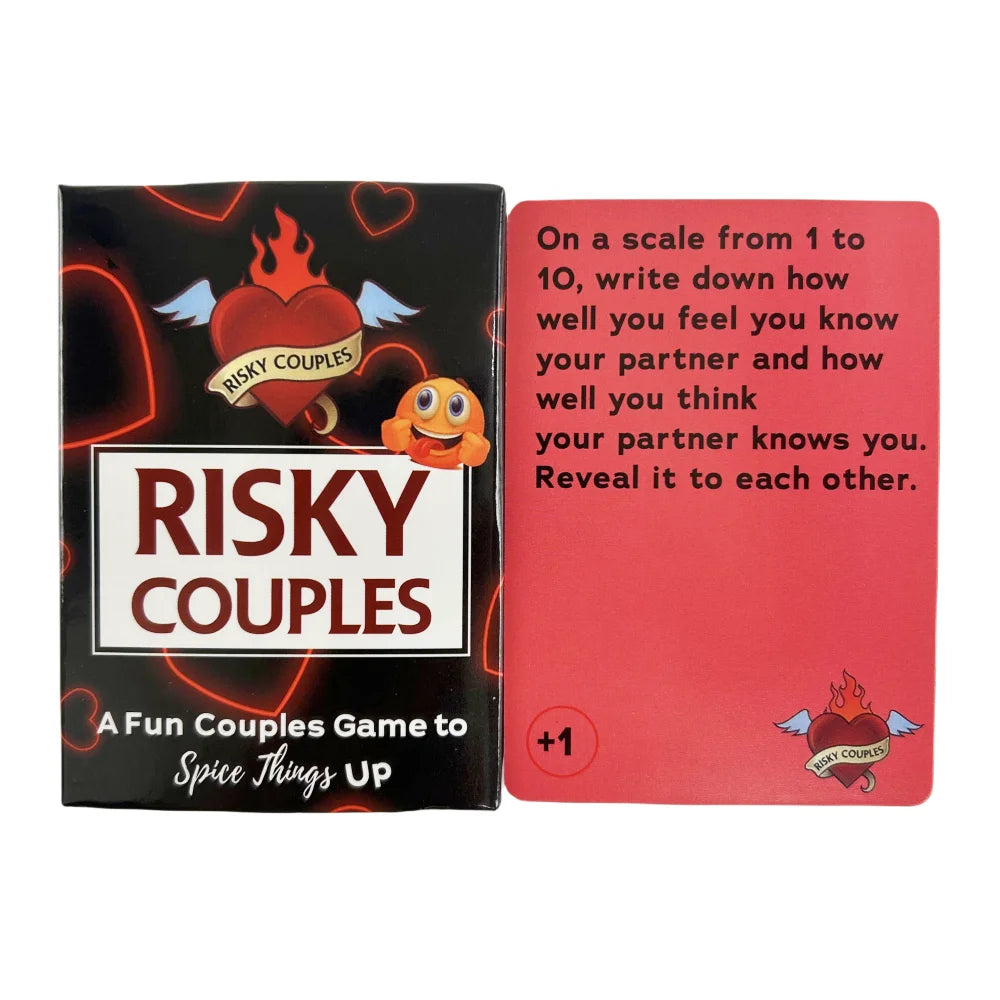 Risky Couples Super Fun Couples Game For Date Night Spicy Dares Questions For Your Partner Romantic Anniversary Card Game