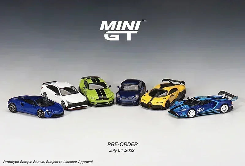 MINI GT 1:64 Ford BMW Bentley Toyota Nissan Porsche Bugatti Collectible Car Models of Sports Cars Made By Alloy Die-casting