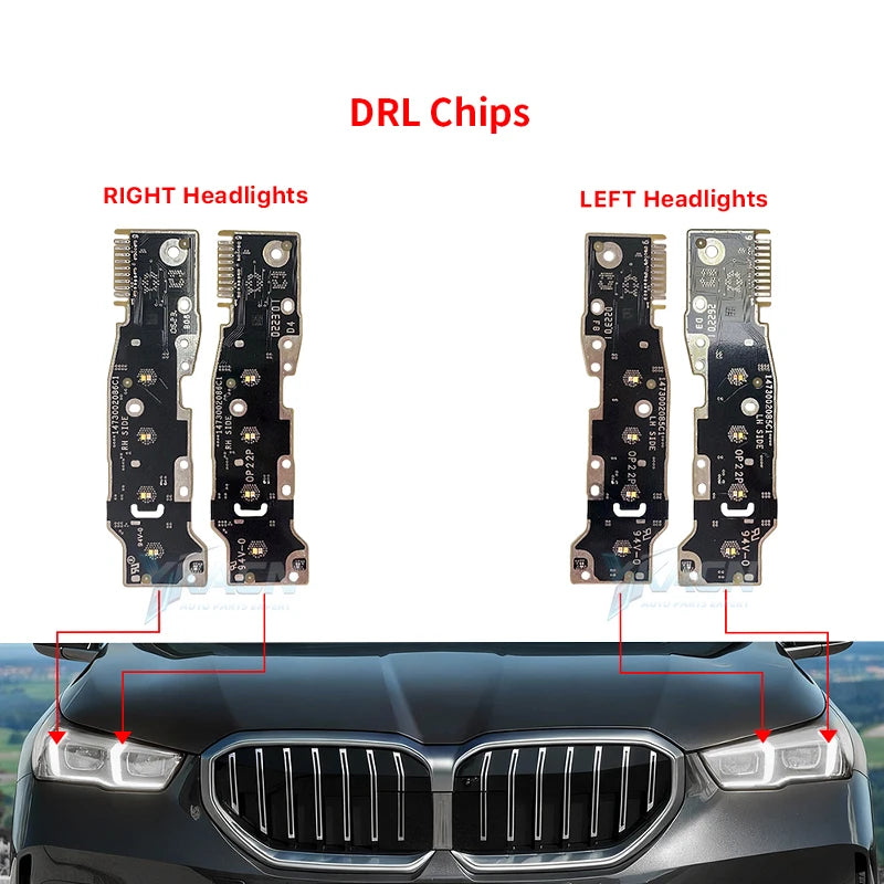 Yellow White Red LED DRL Board For BMW 5 Series M5 G90 G60 G61 G68 24-25 Daytime Running Light Turn Signal Headlight Chip Module