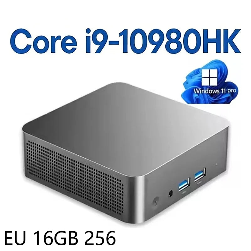 Mini PC Intel Core i9 10980HK Windows 11 Pro 16GB RAM 1TB 2TB SSD WIFI6 BT5.2 4K HD Gaming Office Study Desktop