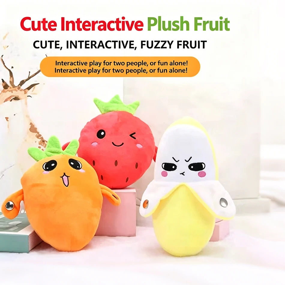 Hot Creative Peculiar Music Rhythm Parent-child Interactive Plush Doll Banana Fruit Induction Cultivate Music Perception gifts