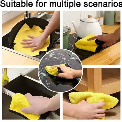 Double Sides Car Microfiber Cloths Super Absorbent Washing Drying Cleaning Towels Auto Detailing Towel Rags Clean Tool