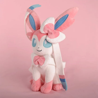 Pokemon Sylveon Plush Anime Cartoon Collectible Figurine Toy Kawaii Eevee Stuffed Doll for Kids and Adults