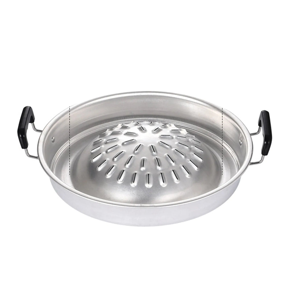 Barbecue Grill Pot Steak Grill Charcoal Pan Multifunctional Aluminum Barbecue Grill Hot Pot for Family Gathering Outdoor Picnics