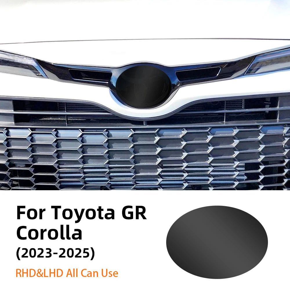 For Toyota GR Corolla 2023-2025 Car Front Emblem Pre Cut Dark Smoked TPU PPF Protection Film Anti-scratch Exterior Accessories