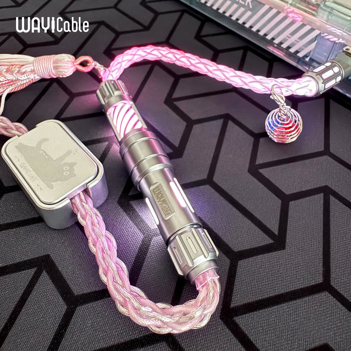 WAYi Magnetic Keyboard Cable Mechanical RGB Magnetron Color Changing 8K Aviation Plug Cable PC Laptop Keyboard Accessories