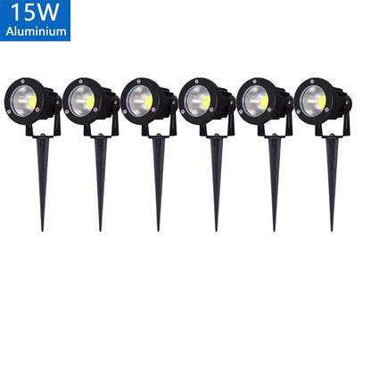 5W 10W 15W Outdoor Waterprof IP65 220V110V12V24V Spike Garden Path Green Spotlights Landscape Garden Warm White LED Lawn Lamp