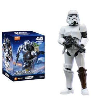 BLOKEES Star Wars Series Brick Figures Beyond Edition The Mandalorian and Grogu Imperial Stormtrooper Assembled Model Toy Gift