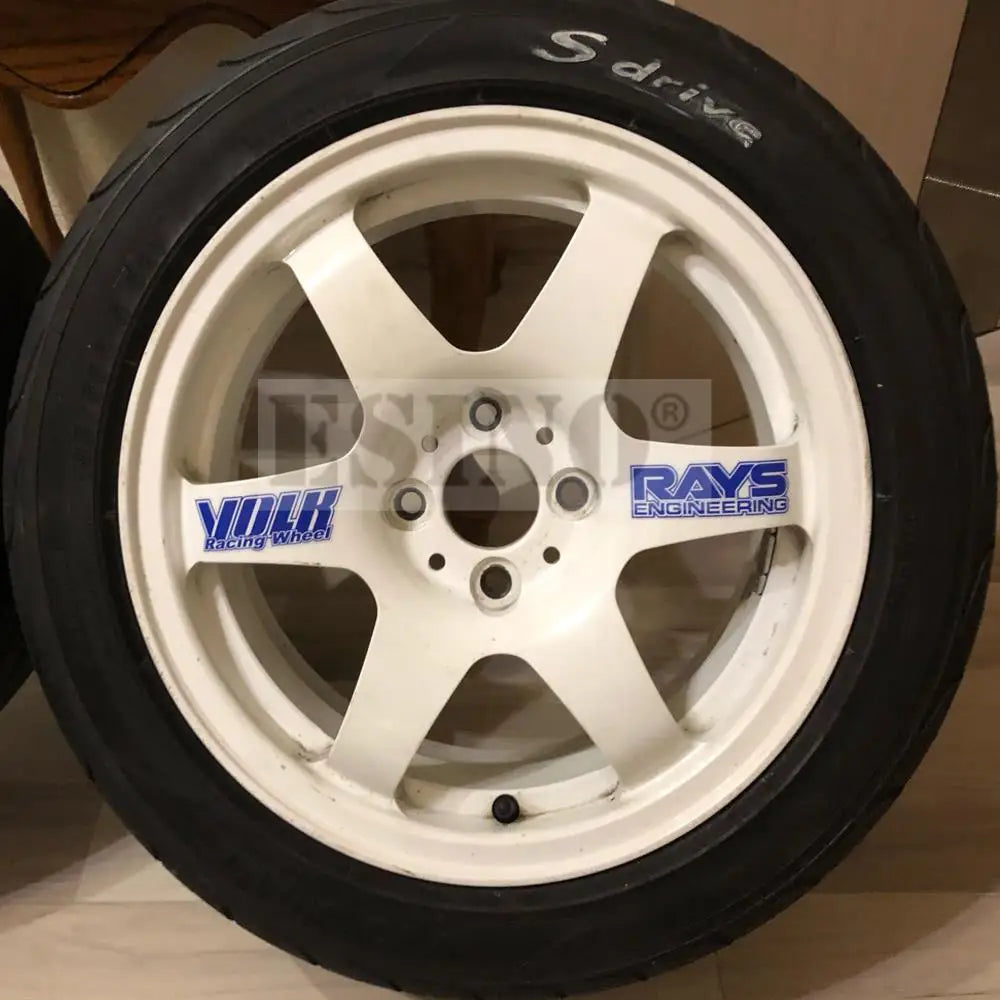 Classical Car Styling Classical Wheel Rim Decorative Vinyl Creative Sticker Decal Set for RAYS Volk Racing TE37 TE37 SL TE37C